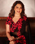 Vasthrlay Black Georgette Embroidery Unstitched Saree
