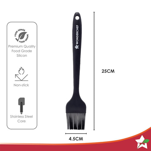 Wonderchef Waterstone Silicone Basting Brush with Stainless Steel Core