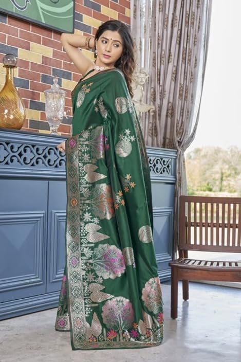 Vasthrlay Banarasi Traditional Unstitched Saree