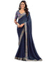 Vasthrlay Georgette Embroidery Unstitched Green Saree