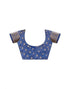 Vasthrlay Womens Chiffon Unstitched Blue Saree