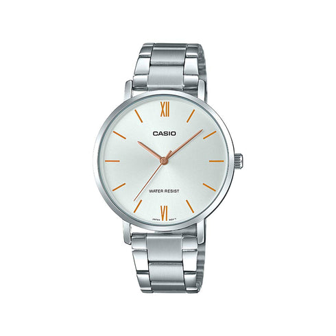 Casio Analog Silver Dial Womens Watch-LTP-VT01D-7BUDF (A1625)