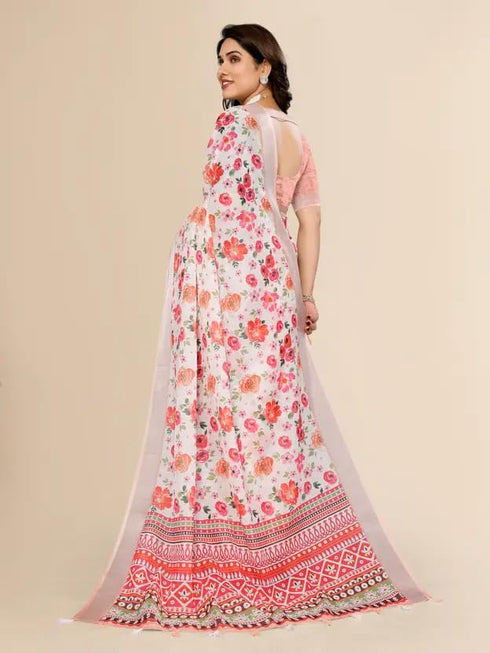 Vasthrlay Banarasi Traditional Unstitched Saree