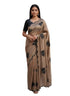 Vasthrlay Vichitra Embroidery Brown Black