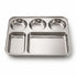 Stainless Steel 6 Compartment Plate Set of 6