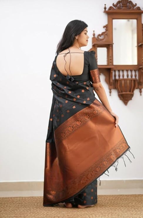 Vasthrlay Banarasi Unstitched Saree