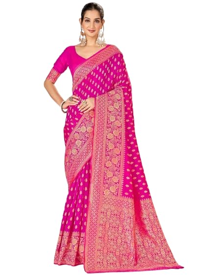 Vasthrlay Banarasi Unstitched Saree
