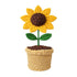 Handmade Crochet Sunflower Pot (47 g)