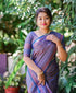 Vasthrlay Banarasi Kanjivaram Kanchipuram BS09 Saree With Blouse Piece