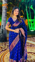 Vasthrlay Banarasi Kanjivaram Kanchipuram BS09 Saree With Blouse Piece