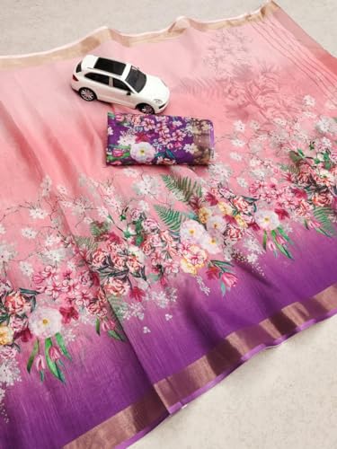 Vasthrlay Banarasi Kanjivaram Wedding Flowerjaal Saree With Blouse Piece