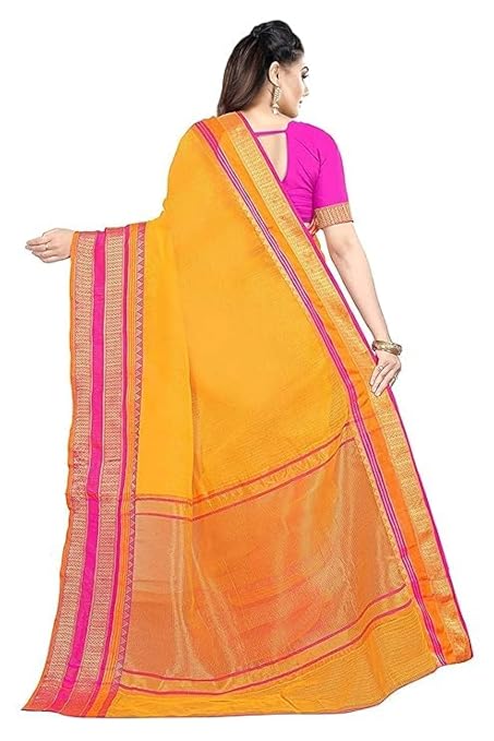 Vasthrlay Women's Cotton Premium Friendly Saree