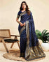 Vasthrlay Banarasi Kanjivaram Kanchipuram Pari 160 Saree With Blouse Piece