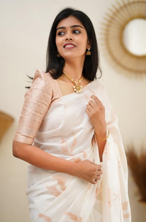 Vasthrlay Kanjivaram Unstitched Saree