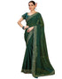 Vasthrlay Bandhani Embroidery Unstitched Rama Green Saree