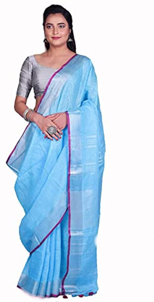 Vasthrlay Handloom Summer Contrast Vibrant Green