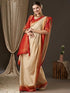 Vasthrlay Women'S Woven Design Ethnic Motif Georgette Kanjeevaram Saree With Unstiched Blouse Piece