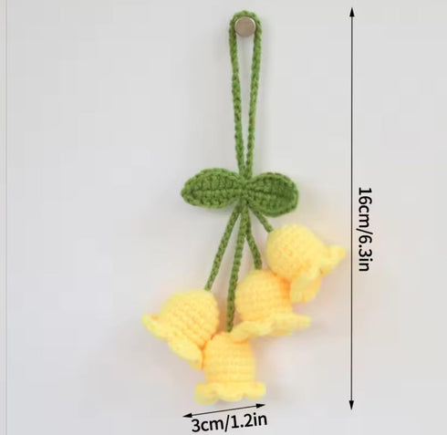 Crochet Flower for car Dashboard Decoration Items