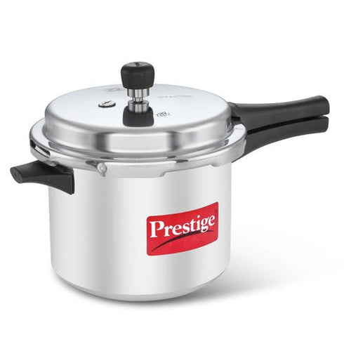 Prestige Popular Plus Virgin Aluminium Gas And Induction Compatible Pressure Cooker 5 L Silver