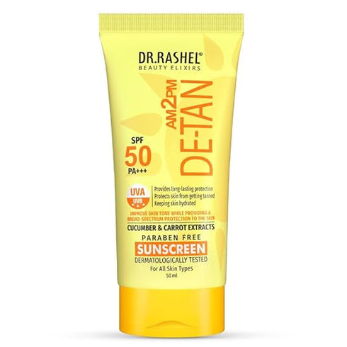 DR.RASHEL DE|TAN SUNSCREEN SPF 50 PA++ SKIN HYDRATING