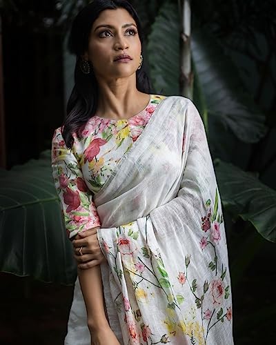 Vasthrlay Women's Cotton Kalamkari Wedding Saree With Blouse Piece