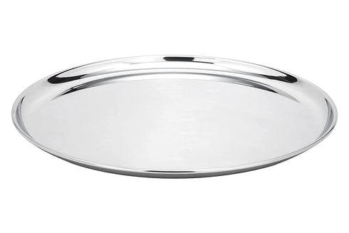 Stainless Steel Dinner Plate Set of 4 Pieces 29.5 cm