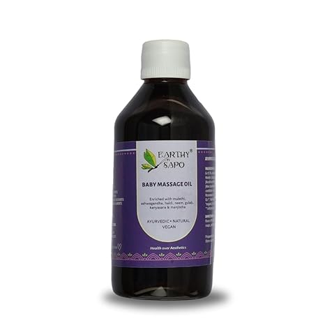 Earthy Sapo Handmade Ayurvedic Baby Massage Oil,