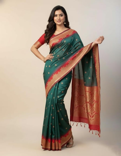 Vasthrlay Banarasi Traditional Sari Az Ys Somya Yellow Saree