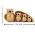 Golden Owl Family (Mother & Child) for Home Decor
