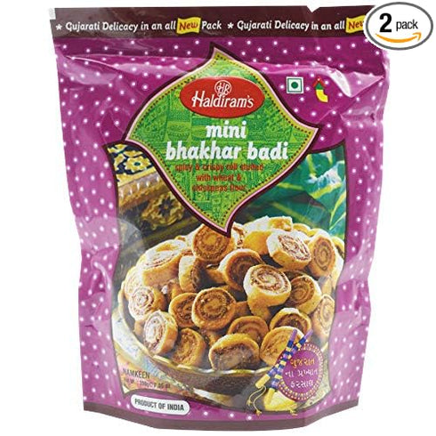 DANVIN Haldirams Namkeen Mini Bhakarwadi Del Pack of 2