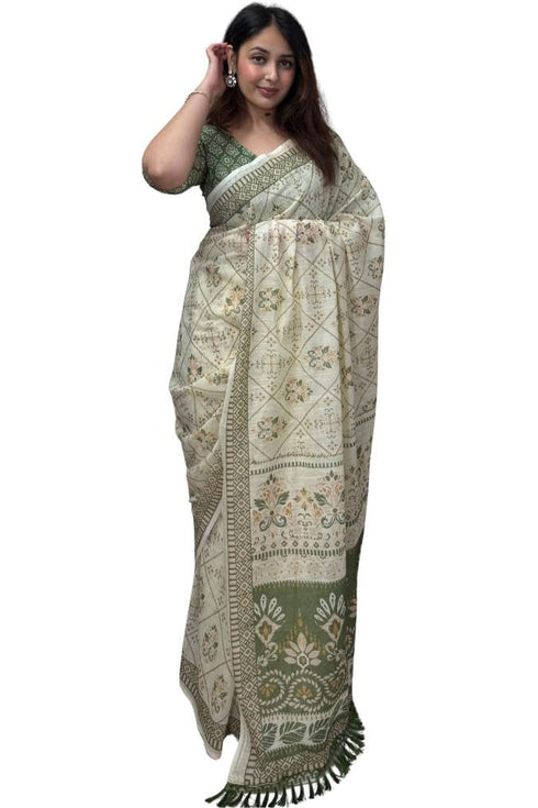 Vasthrlay Cotton Unstitched Lavender Ethnic Wear
