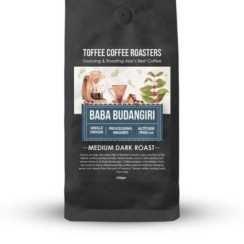 Toffee Coffee Roasters Baba Budangiri Whole Bean Coffee 1kg