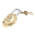 Brass Padldlock Engraved With Buddha Face And 2 Keys