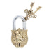 Lovely Bird Figurine Design Brass Padlock With 2 Keys