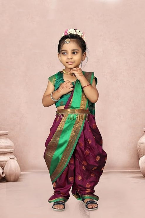 Vasthrlay Paithani Maharashtrian Contrast Traditional