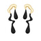 Nilu's Collections Abstract Drip Design Earrings