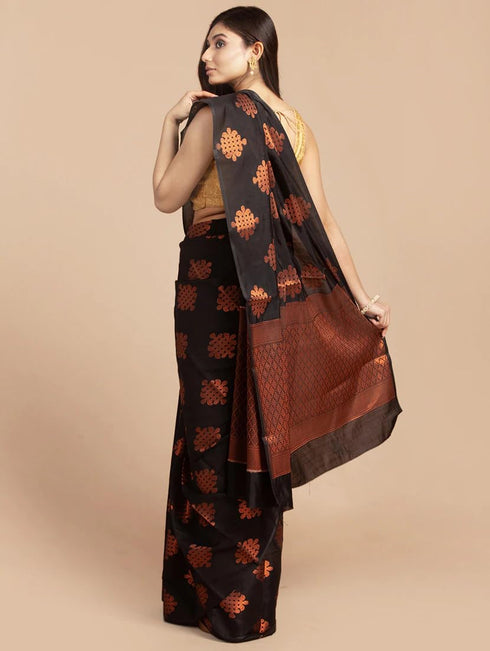 Vasthrlay Banarasi Unstitched Saree