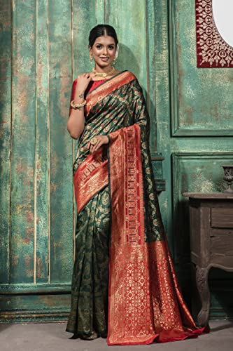 Vasthrlay Banarasi Unstitched Saree