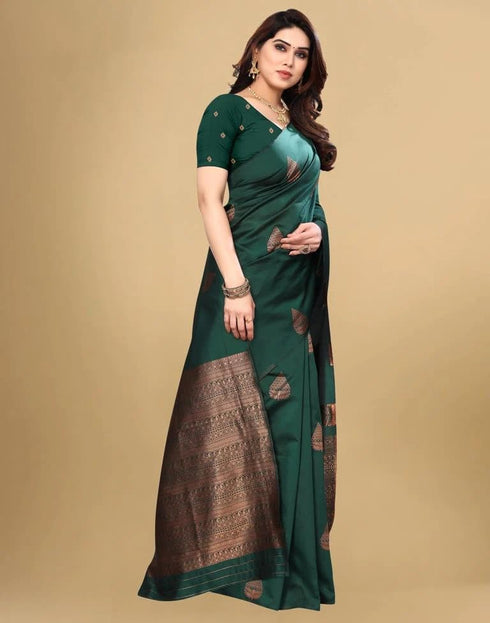 Vasthrlay Gold Banarasi Traditional Saree