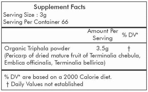 Herbal Hills Ayurveda Organic Triphala Powder