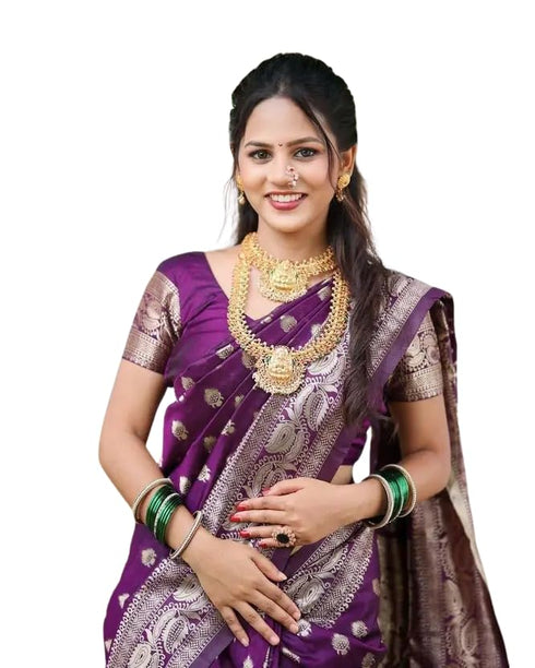Vasthrlay Banarasi Kanjivaram Collections Pari S 1 Saree With Blouse Piece