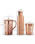 Copper Water Set – 2 LTR Jug + 1 LTR Bottle + 2 Glasses