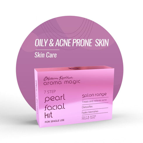 Aroma Magic 7 step Pearl Facial Kit | Anti-Acne| Pack of 1 (30g + 18ml)