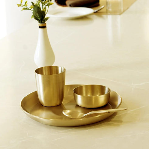 Bronze Baby Dinner Thali Set