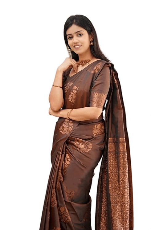 Vasthrlay Kanjivaram Unstitched Saree
