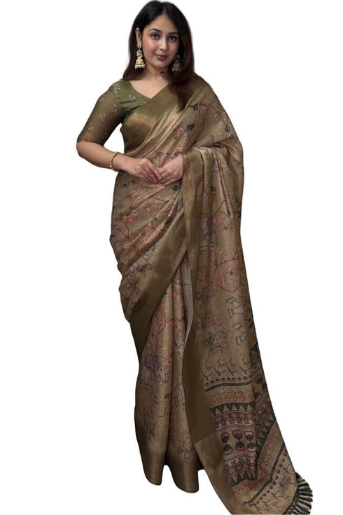 Vasthrlay Cotton Unstitched Lavender Ethnic Wear