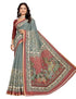 Vasthrlay Women's Cotton Kalamkari Wedding Saree With Blouse Piece
