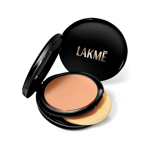 Lakme Unreal Dual Cover Pressed Powder 2 in 1 Compact + Foundation