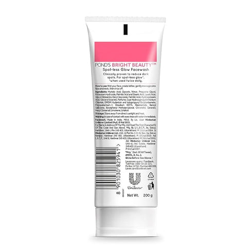 Ponds Bright Beauty Spot-less Glow FaceWash 100g