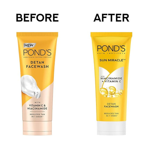 Ponds Detan Facewash with Vitamin C & Niacinamide